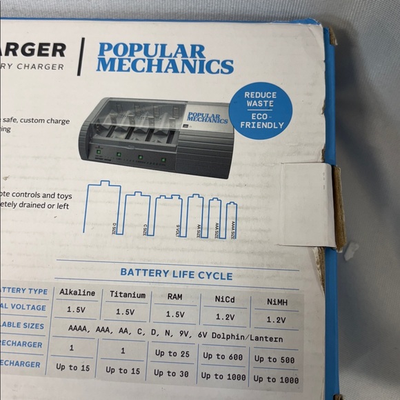 Popular Mechanics Battery Recharger disposable & rechargeable battery charger - Picture 14 of 14